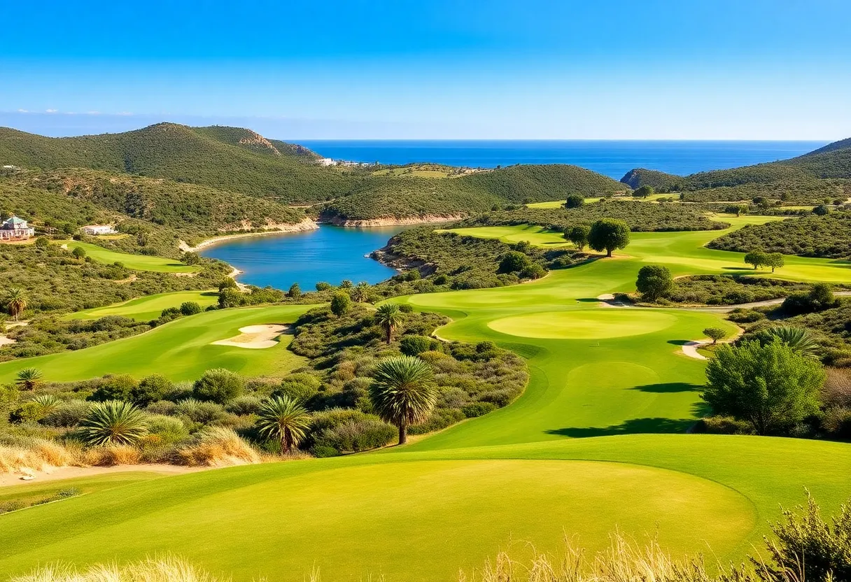 The stunning Costa Navarino golf course in Greece