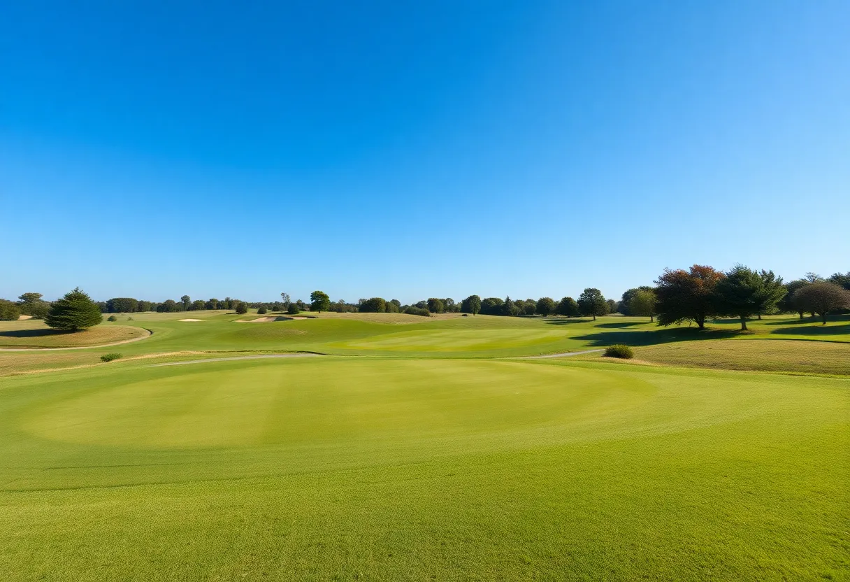 Golf course at Kinloch Golf Club where the U.S. Mid-Amateur Championship took place.