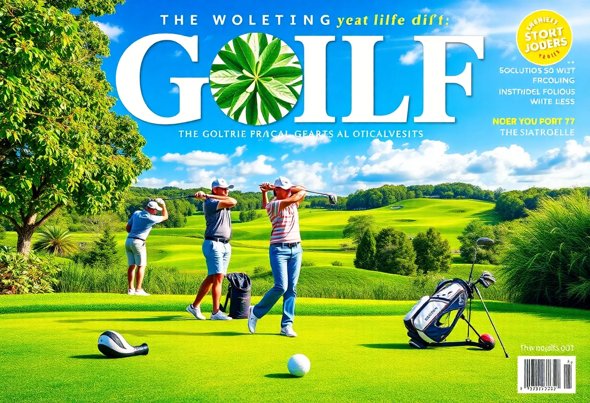Cover of Golf Monthly featuring golfers and golf gear