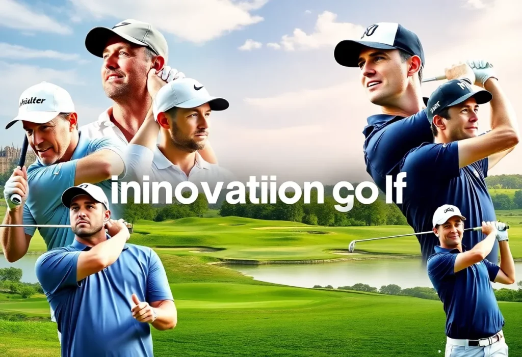 Collage of 2024 influential golf players and innovators