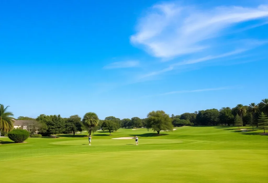 Stunning golf course in Orlando with vibrant green landscapes