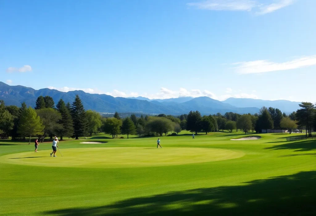 Scenic view of a public golf course for golfing enthusiasts