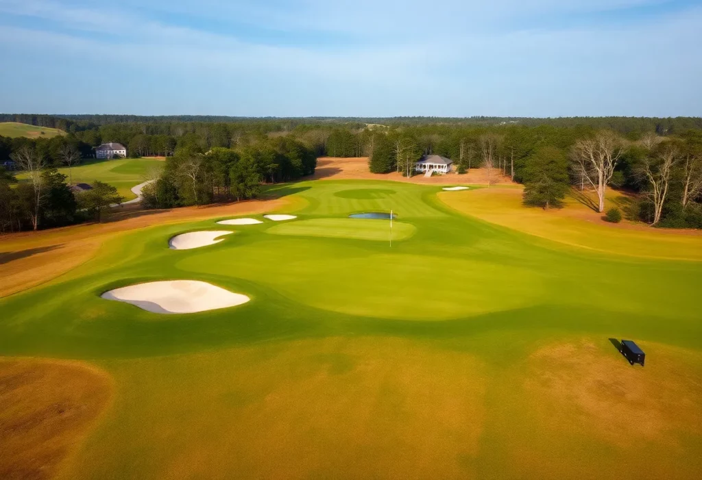 Scenic view of Yeamans Hall Golf Course