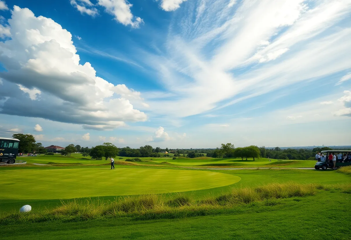 Players competing at the Abu Dhabi Golf Championship