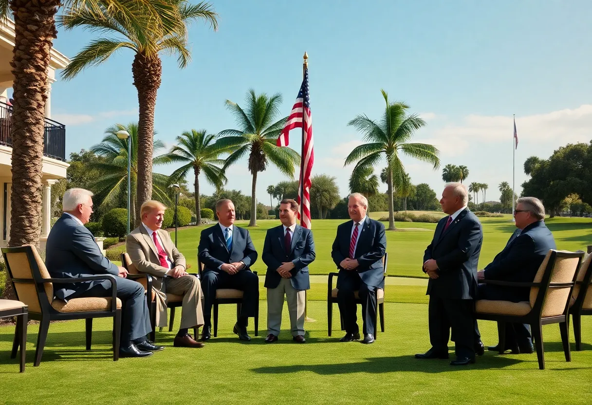 GOP members gathered at Trump National Doral Golf Resort for retreat