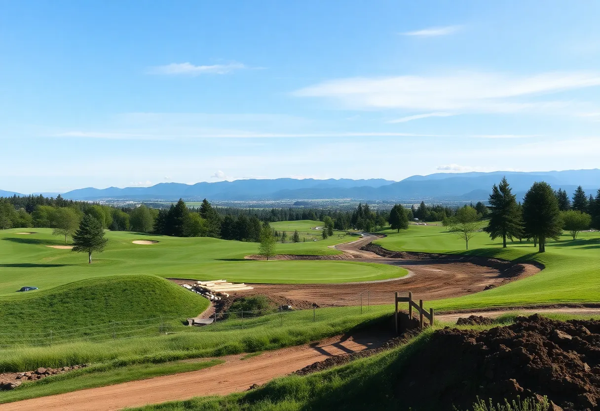 Golf course renovations at INFINITUM Golf Resort