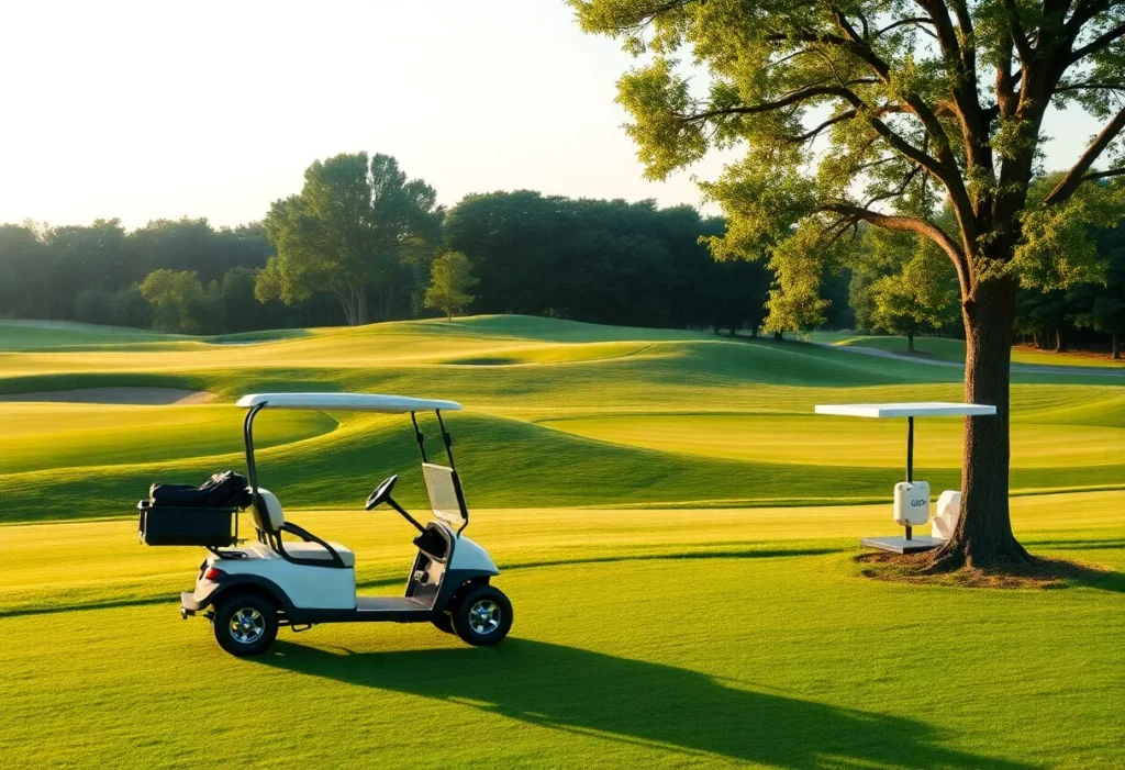 Luxurious golf course featuring a pristine landscape