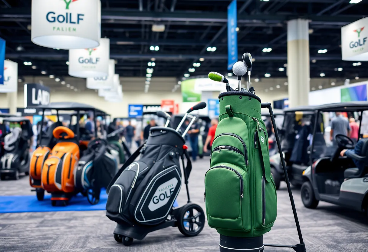 Showcase of innovative golf gear displayed at the 2025 PGA Merchandise Show