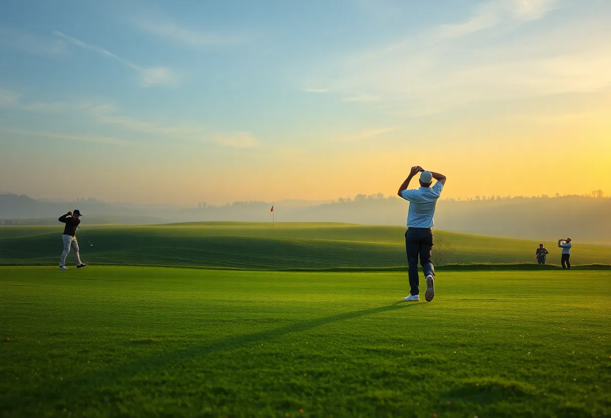 Golfers enjoying a round at The Sea Pines Resort golf course