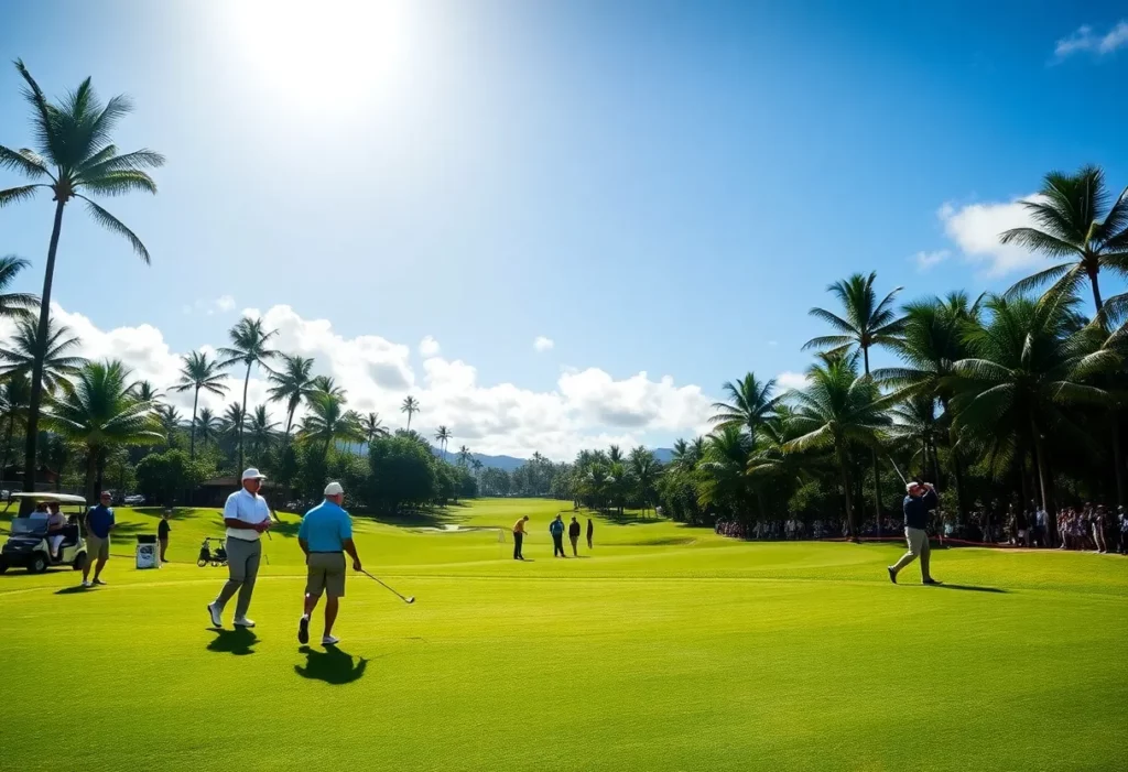 Vibrant golf scene at the Sony Open 2025