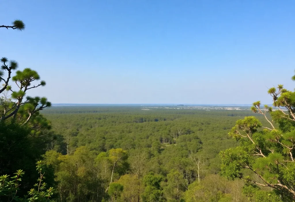 A picturesque view of Withlacoochee State Forest highlighting its wildlife and natural scenery.