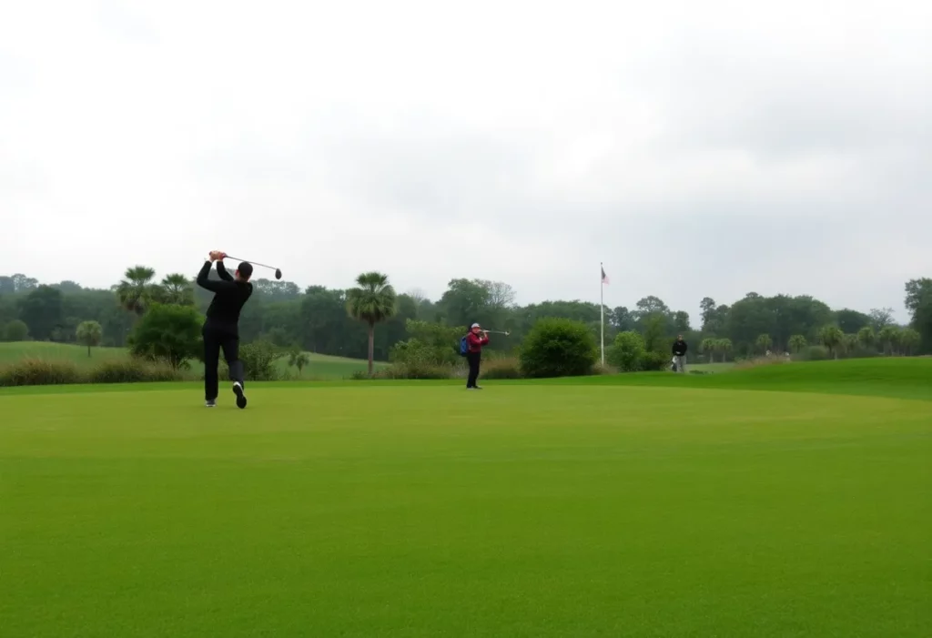 Golf course with soft greens ahead of the Australian Open