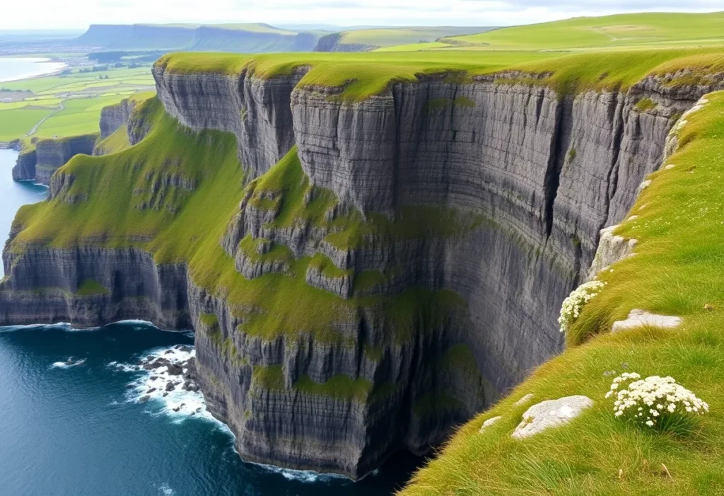 A breathtaking view of the Cliffs of Moher in Ireland