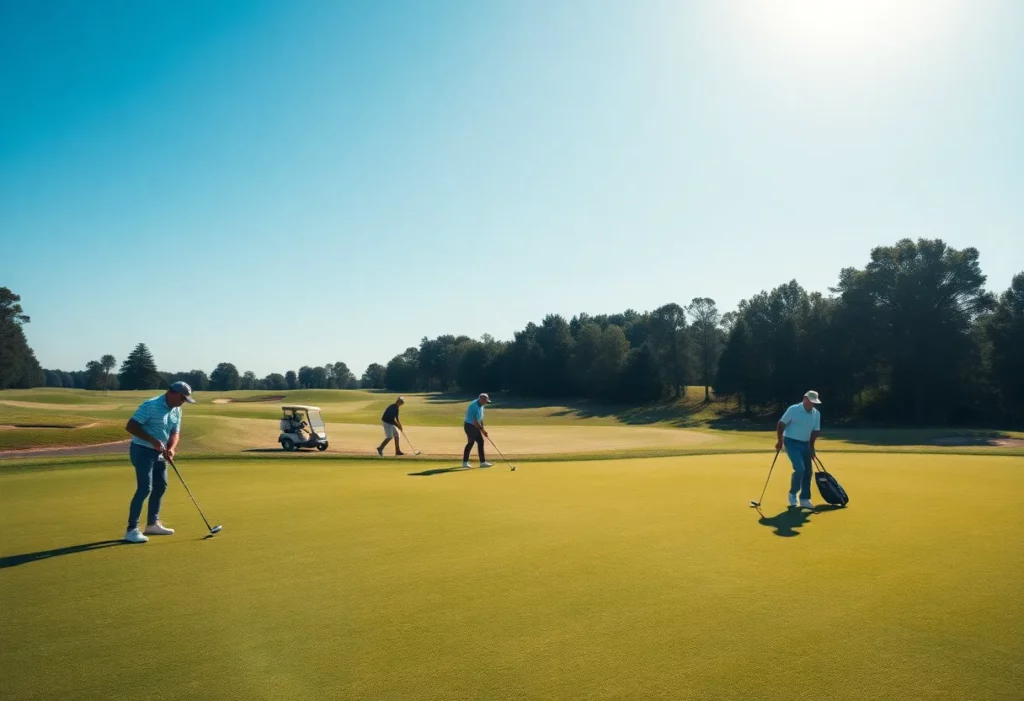 Golf course symbolizing reunification in professional golf