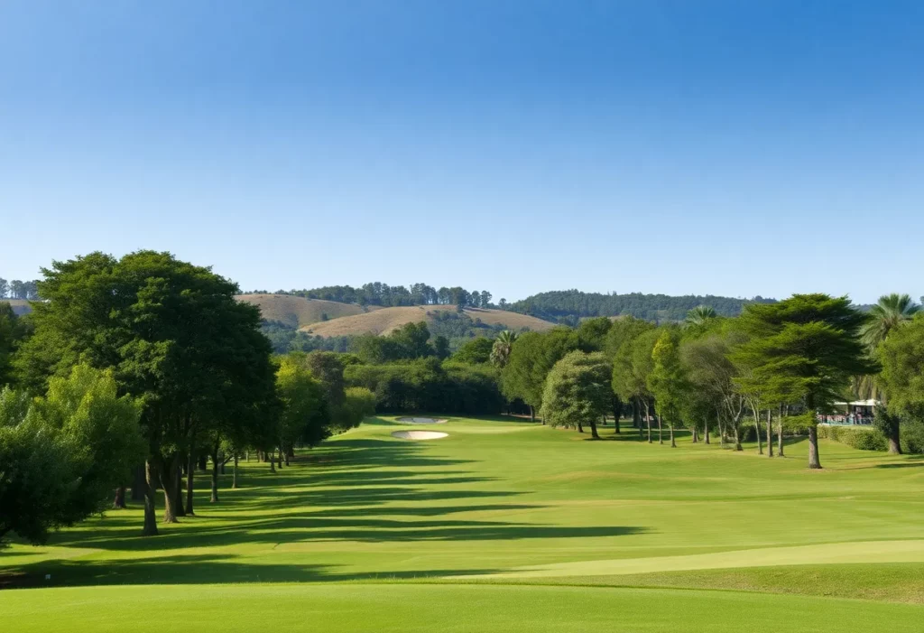 Scenic view of the Genesis Invitational golf course