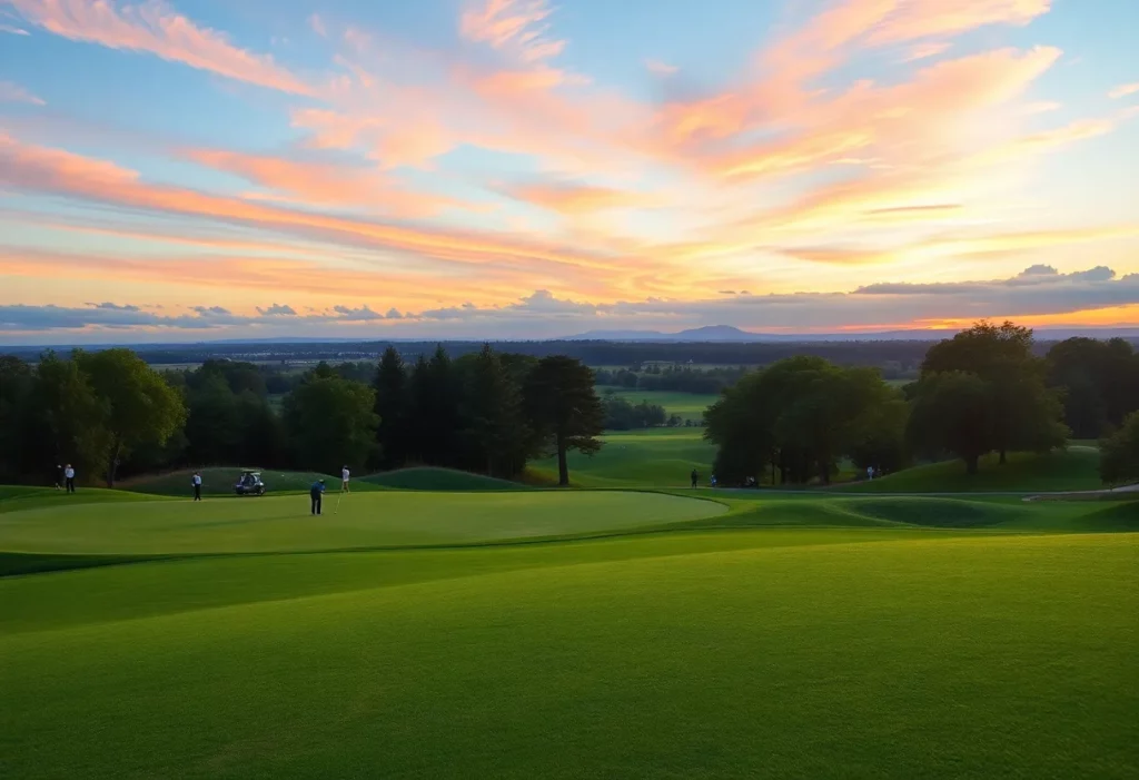 Scenic view of DLF Golf and Country Club during the International Series India 2025