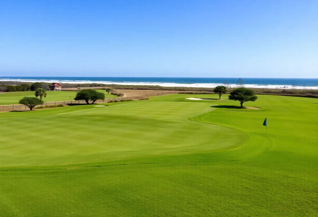 Scenic view of a golf course in Myrtle Beach