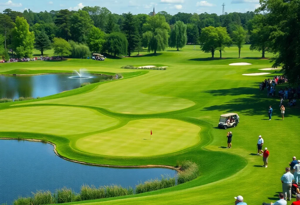Golfers competing at the International Series India