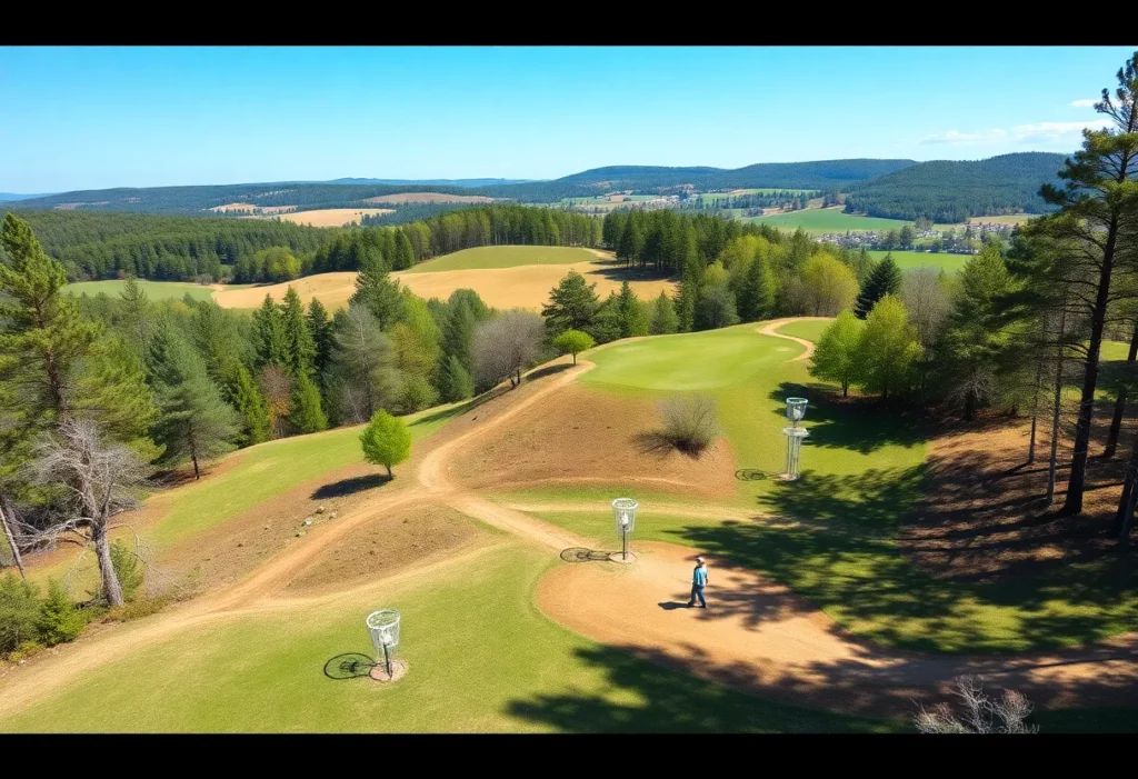 Players on the Beal Slough Disc Golf Course
