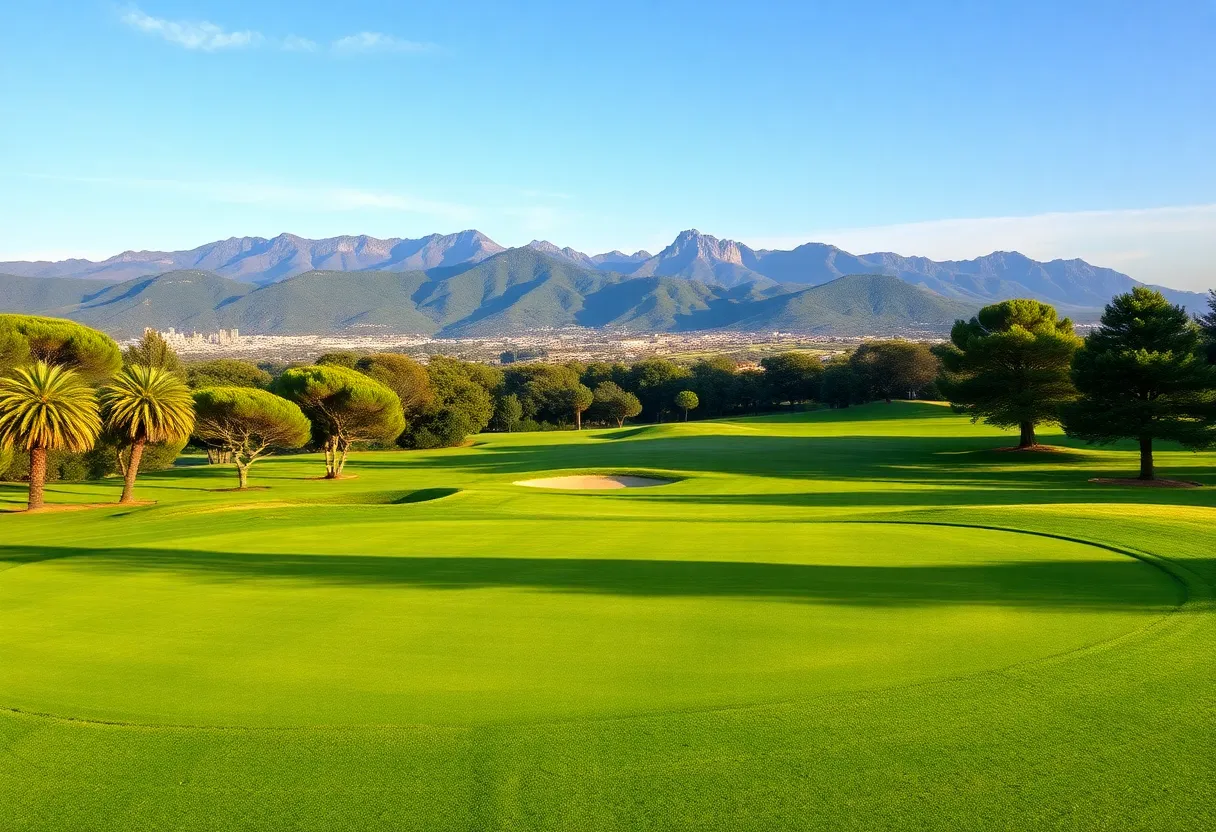 Scenic golf course at Camiral Golf & Wellness Resort in Barcelona