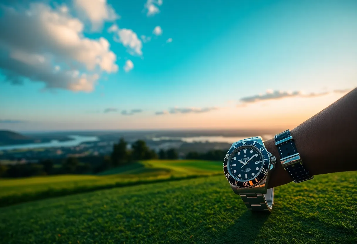 Golfers enjoying the Dunas Course with Rolex watches