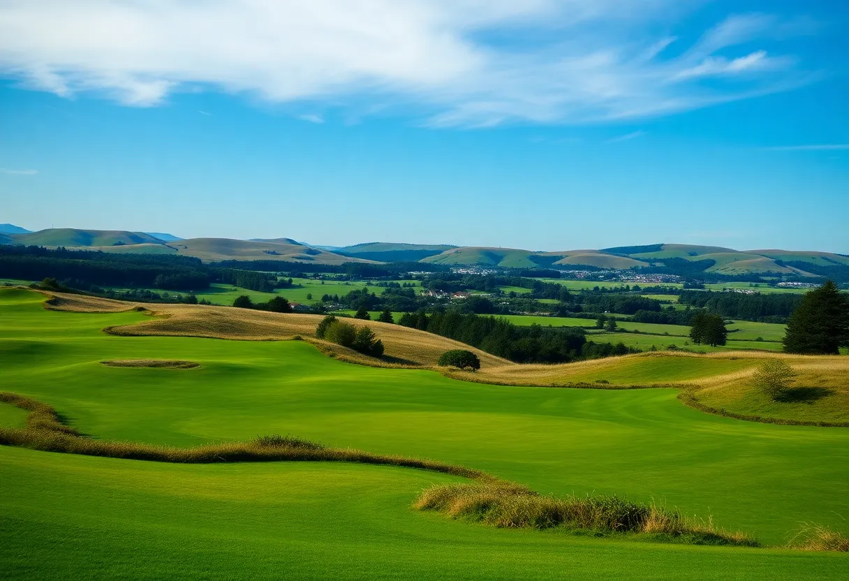Stunning view of Gleneagles Golf Course in Scotland