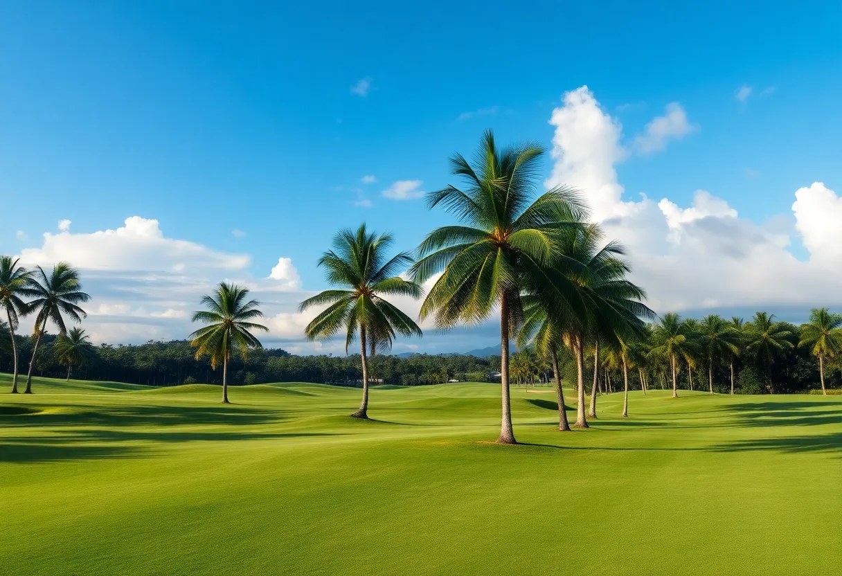 Stunning golf course in a lush tropical setting in Colombia