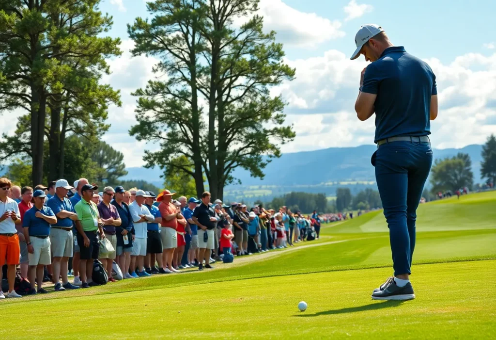 Golfer preparing for Arnold Palmer Invitational