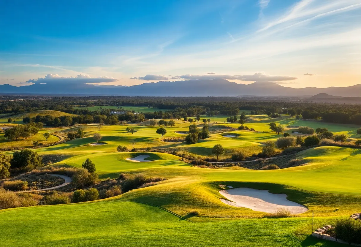Laguna National Golf Resort Club with green fairways
