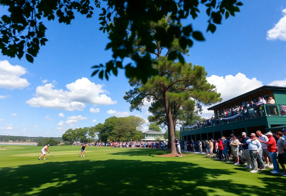 Players competing at LIV Golf Singapore tournament