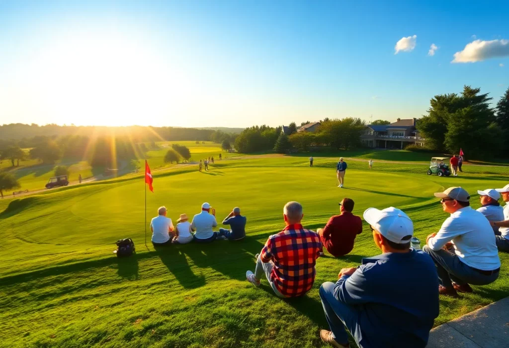 Members enjoying a sunny day at the Metropolitan Golf Club