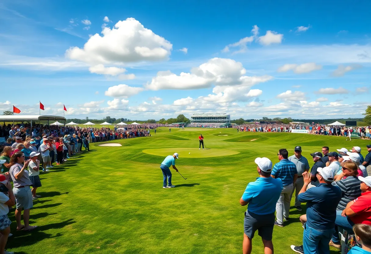 Min Woo Lee competing in the Houston Open