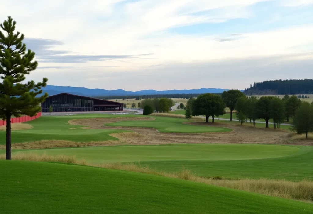 A view of the upcoming 12-hole course at Sand Valley Golf Resort