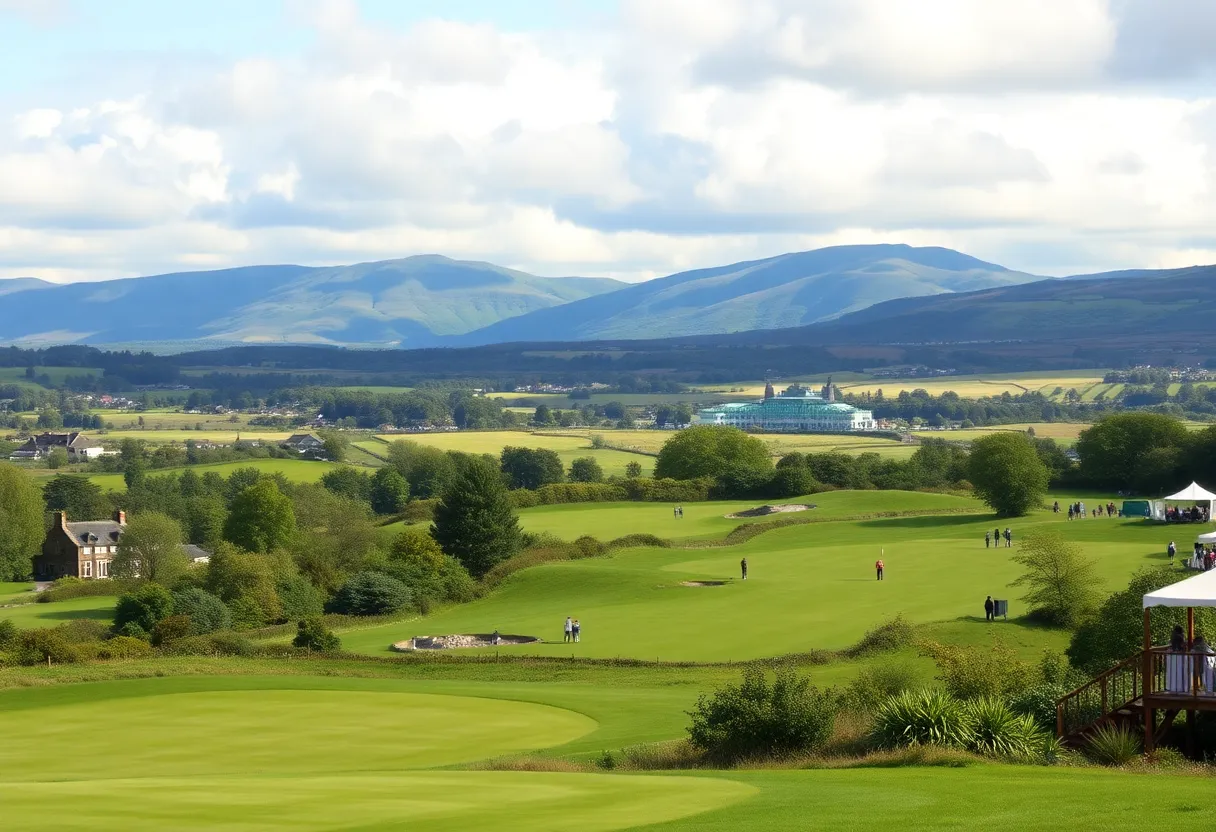 Awards ceremony at Scottish Golf Tourism Week in Aberdeen.