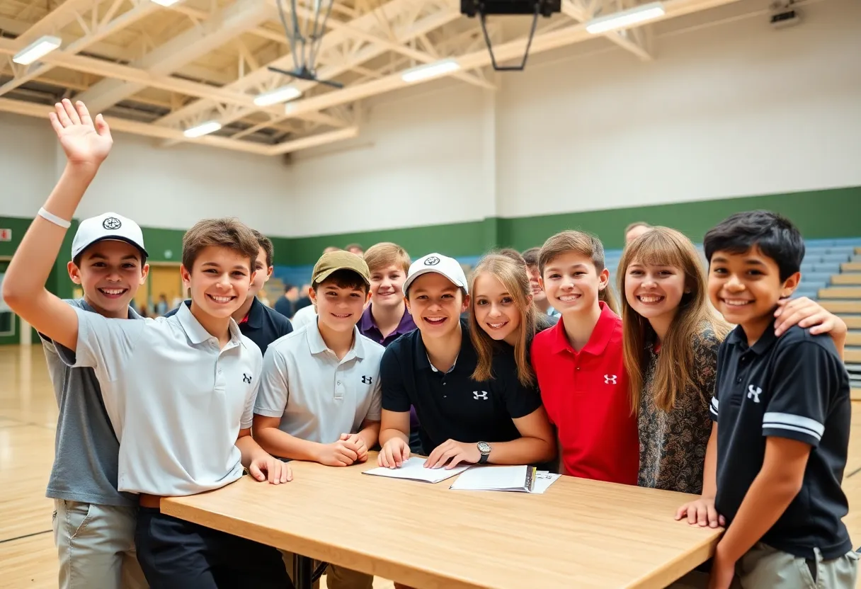 Celebration at Bethesda Academy's scholarship signing ceremony