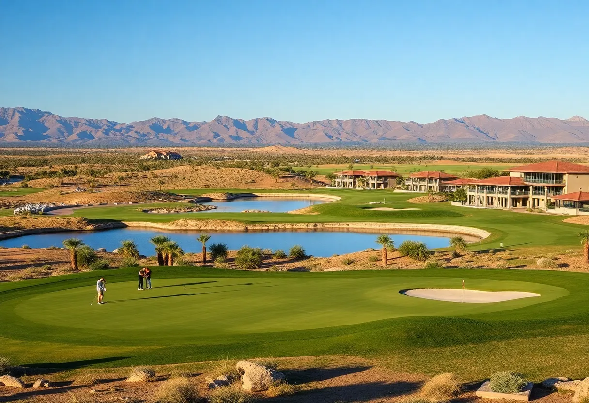 Scenic view of Black Desert Resort Golf Course