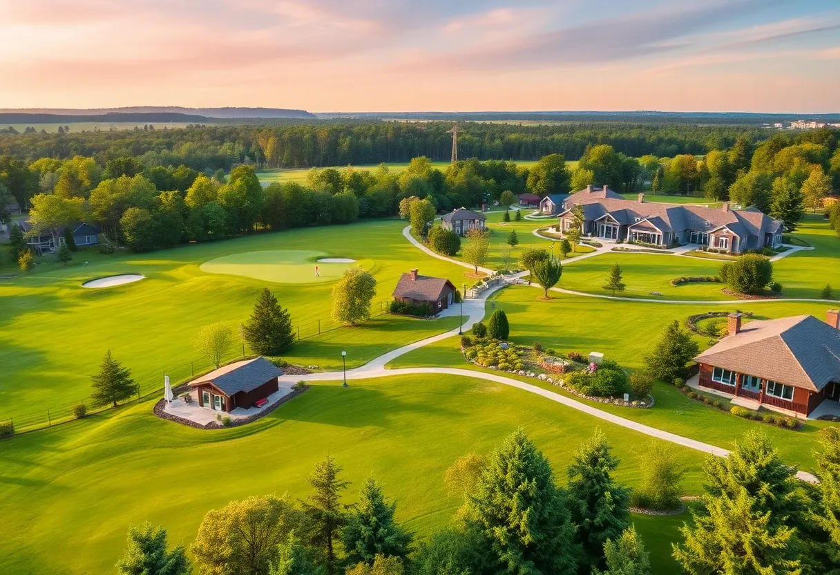 Cabot Citrus Farms showcasing golf courses and luxury cottages.