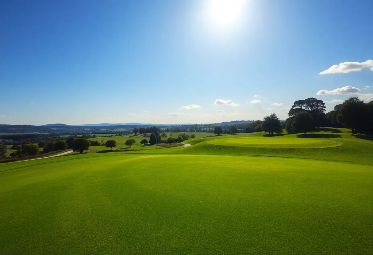 Stunning view of a golf course landscape by Cabot Company