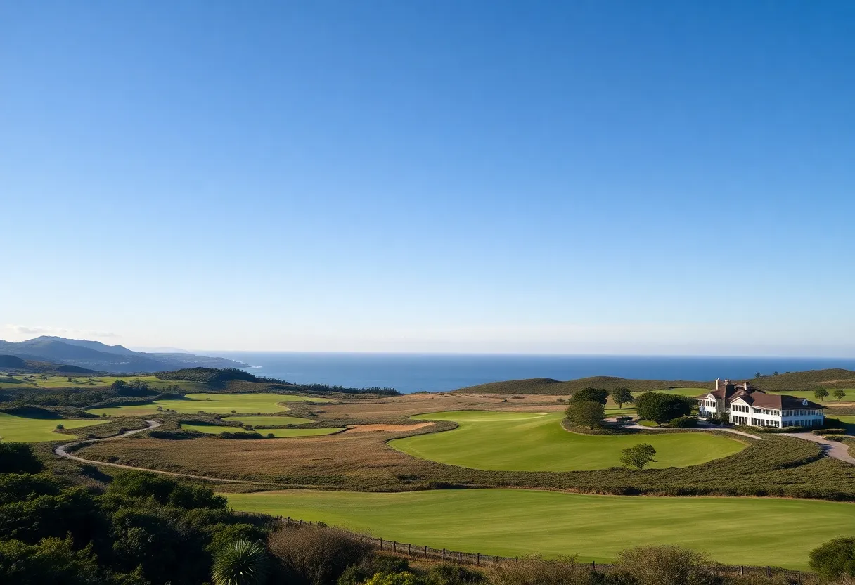 Lush Cabot Golf Course with ocean view
