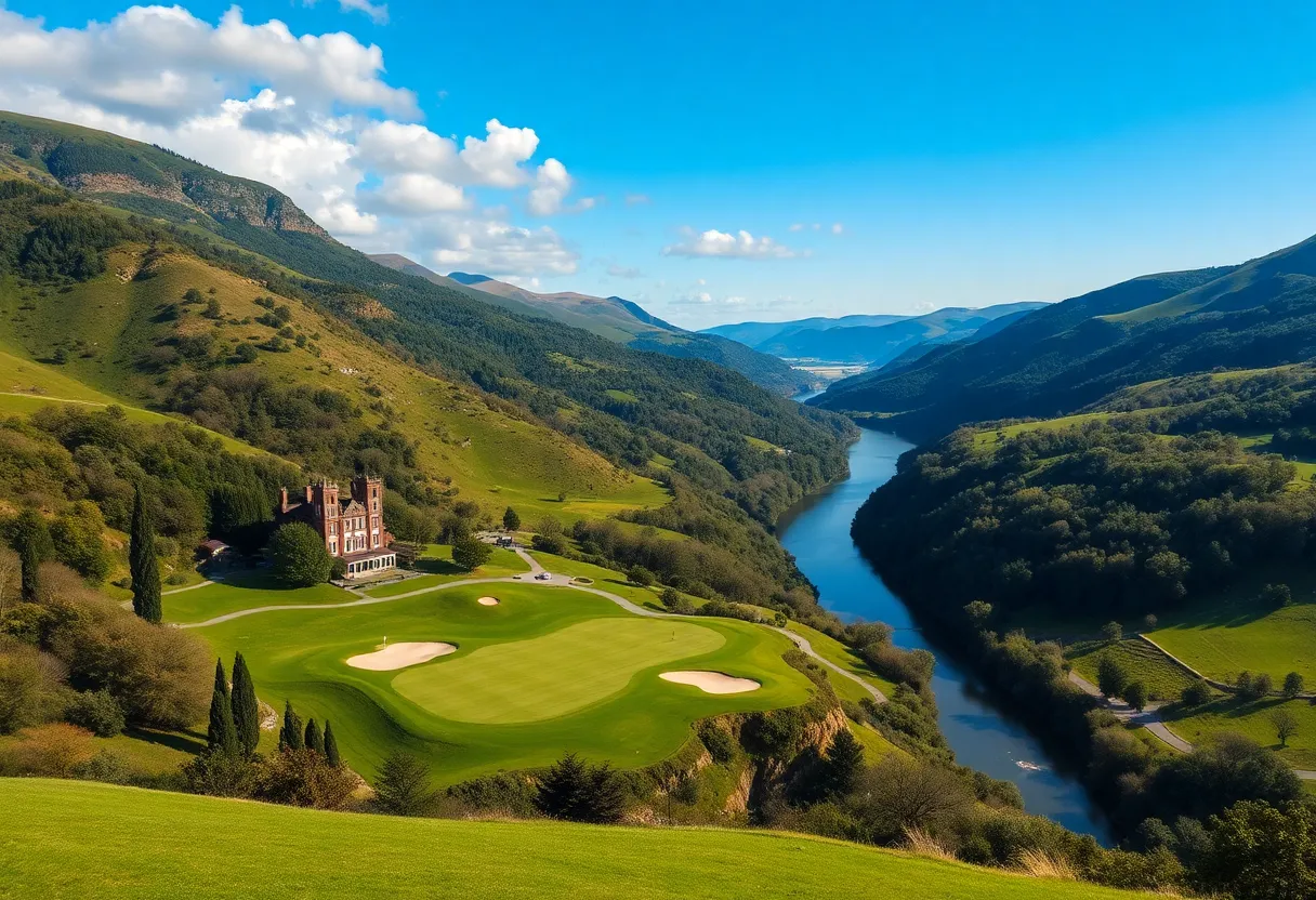 Scenic view of Cedar Rapids Country Club golf course