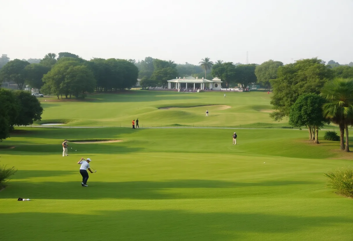 View of the Delhi Golf Club during the DP World India Championship