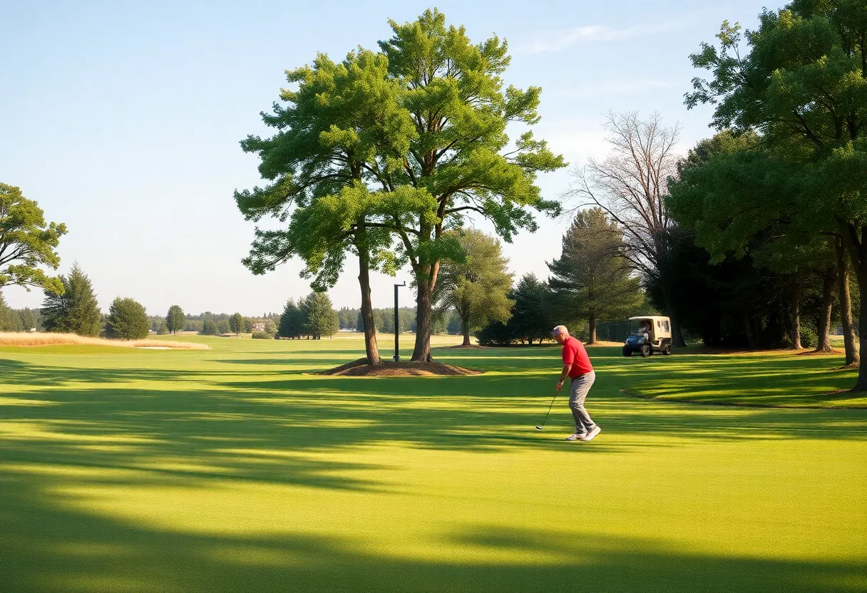 A beautifully designed golf course promoting community engagement.
