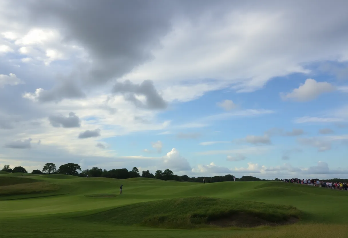 Golf course setting depicting a Korn Ferry Tour event.