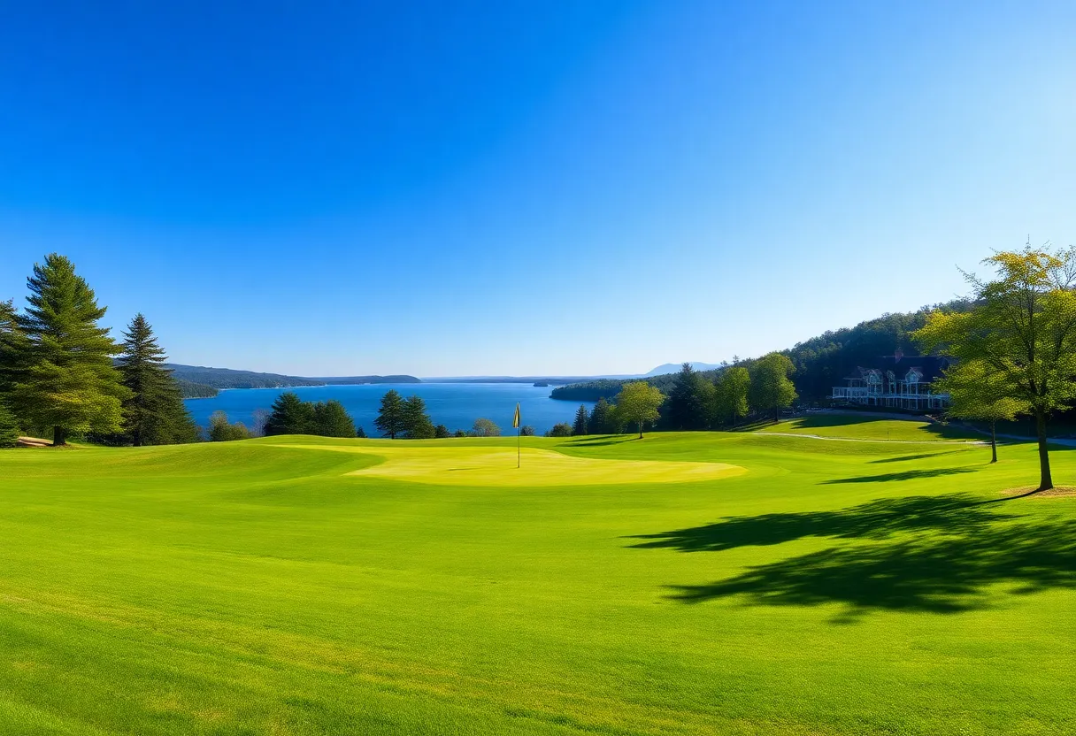 Scenic view of Leatherstocking Golf Course in Cooperstown