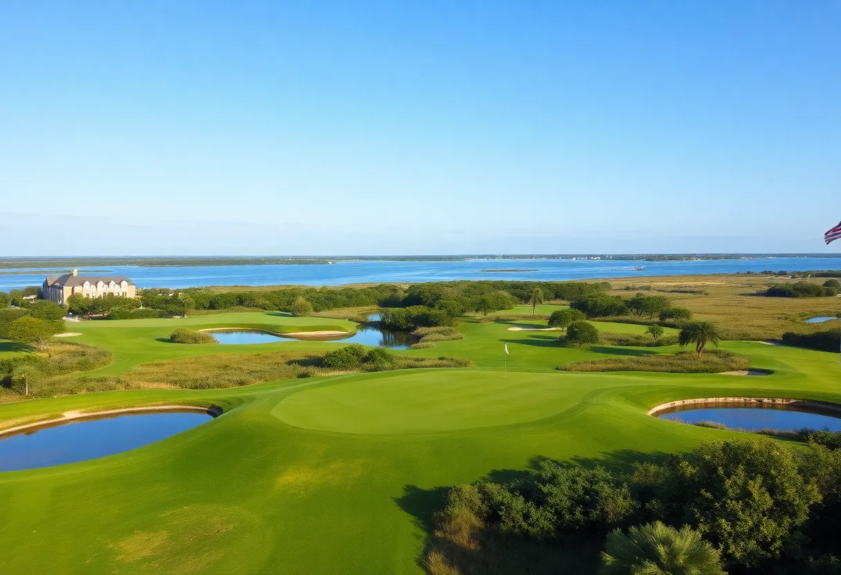 A picturesque golf course on the Mississippi Gulf Coast