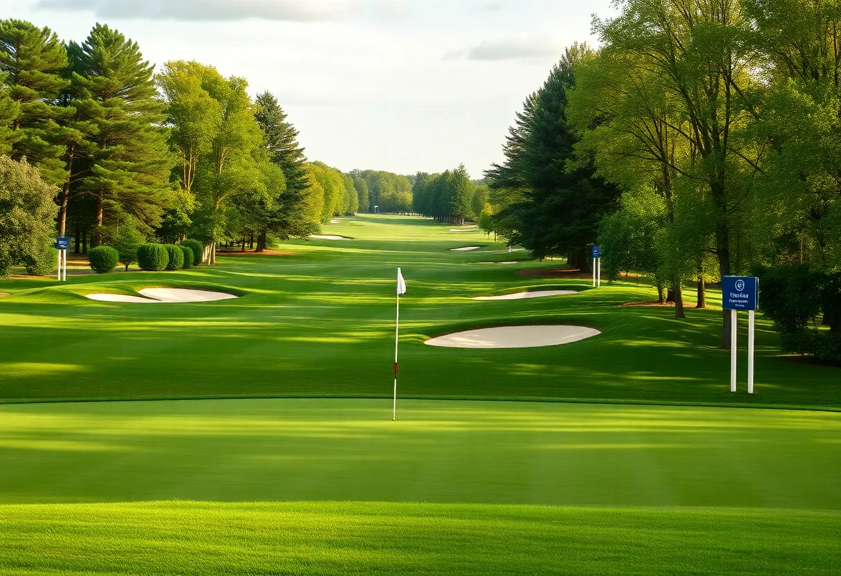 Refurbished North Hants Golf Course with new bunkers