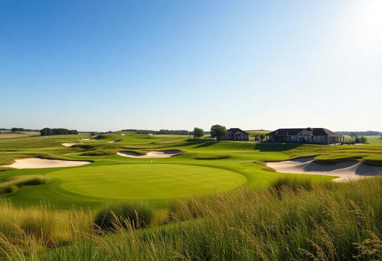 Stunning view of Prairie Dunes Country Club golf course in Kansas