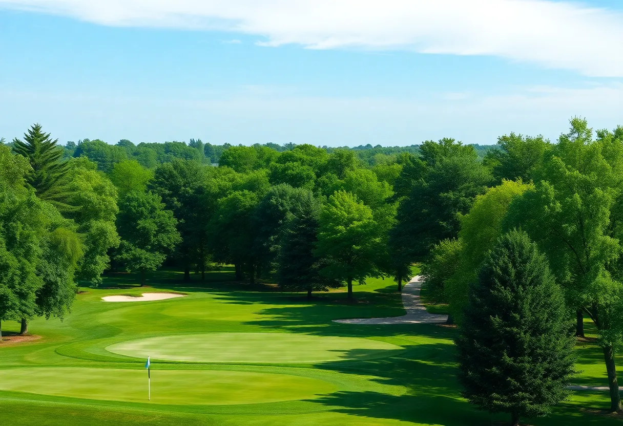 Scenic view of the RBC Heritage golf course at Harbour Town