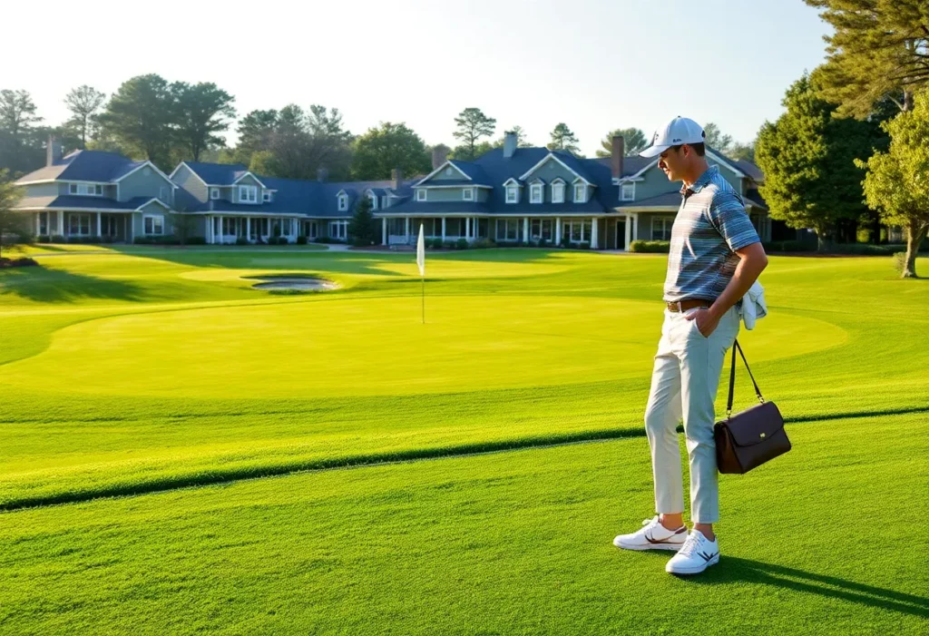 Luxurious golf setting at the Redan Club