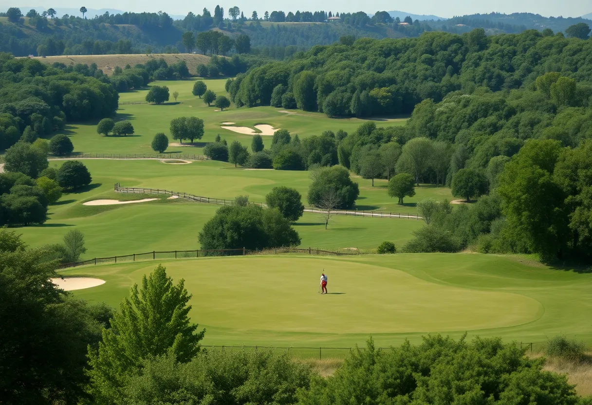 Stanford Men's Golf Team during the Amer Ari Intercollegiate
